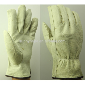 Guantes de conducción de coche del pun ¢ o del cuero del piggrain de la alta calidad guantes